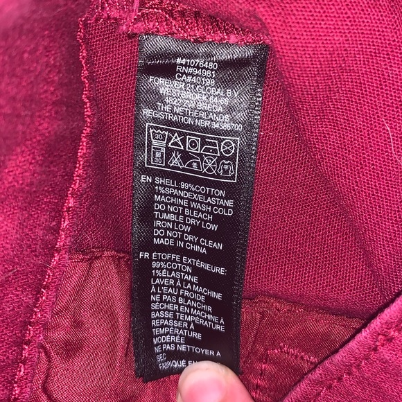 Maroon Forever 21 high waisted shorts - Picture 6 of 6